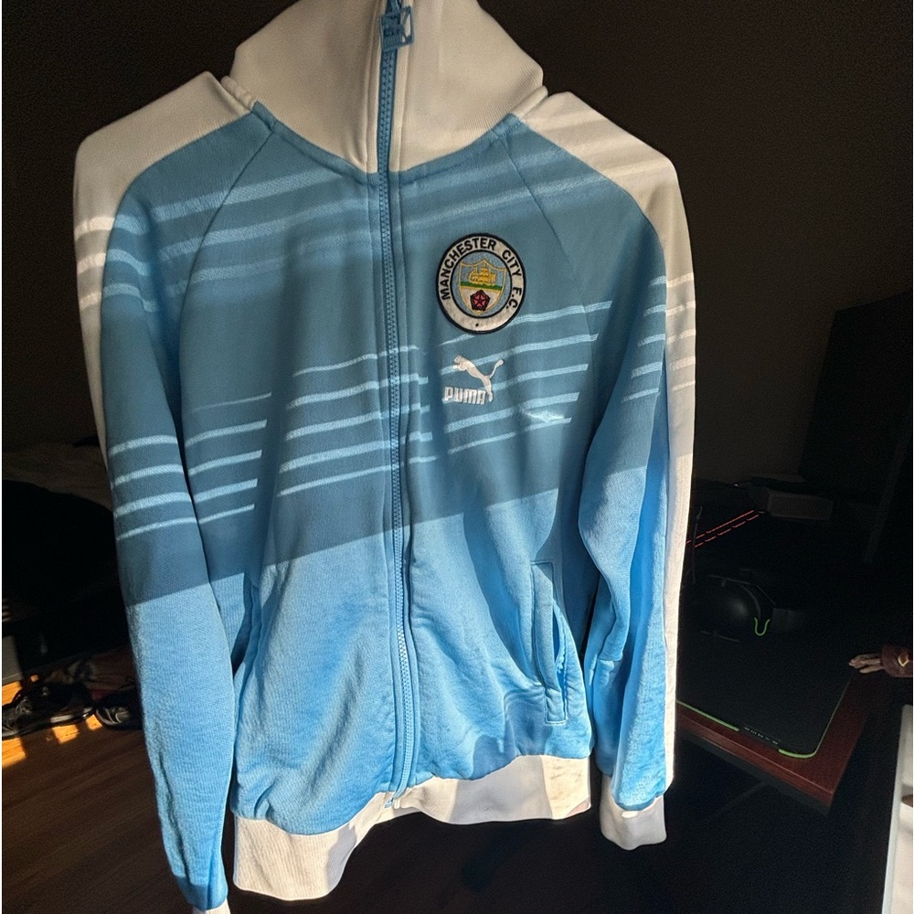 Manchester City Turtle Neck zip up hoodie for men